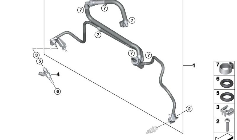 Clip elástico OEM 13548552534 para motos BMW R 1300 GS, F 750 GS, C 400 GT... y más. Original BMW Motorrad.