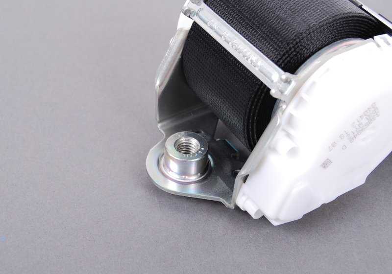 Cinturón delantero izquierdo con limitador de fuerza OEM 72119117219 para BMW E87, E87N, E90, E90N, E91, E91N. Original BMW.