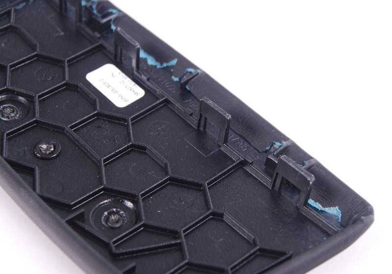 Cubierta de consola central de cuero OEM 51167898825 para BMW E90, E92, E93. Original BMW.
