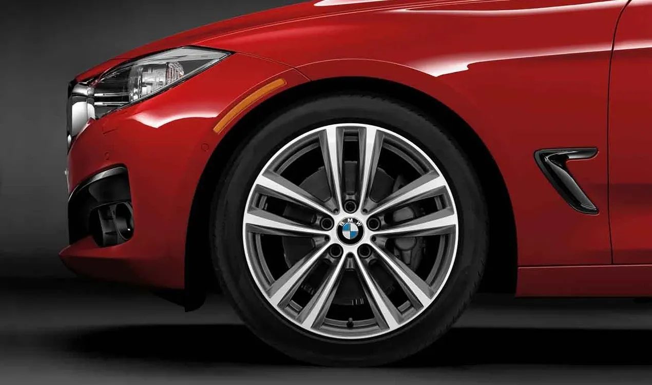 Double-spoke aluminum wheel 19" Ferricgrey OEM 36106854681 for BMW 3 Series F34 GT, F34 GT LCI. Original BMW.