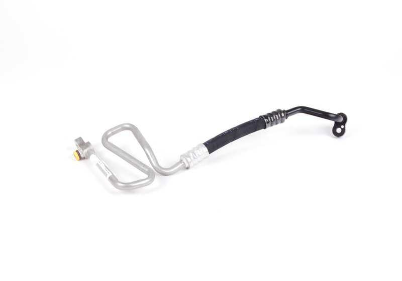 Tubería de alta presión A/A OEM 64538386357 para BMW E39 535i y 540i. Conecta compresor y condensador. Recambio original BMW.