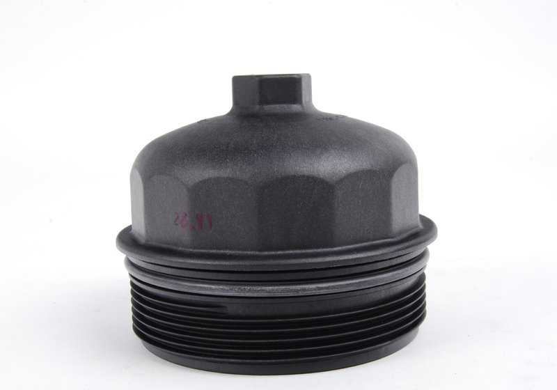 Tapa del filtro de aceite OEM 11427834730 para BMW E60, E61, E63 y E64 (modelos M5 y M6). Original BMW.