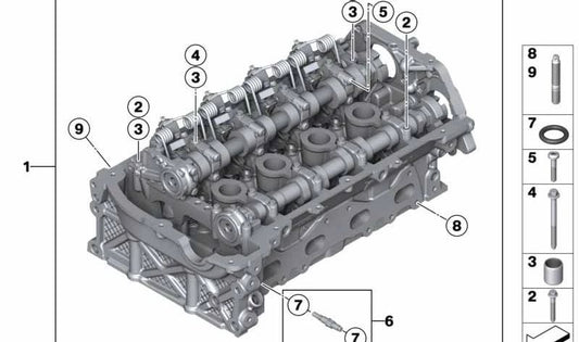 Kodiert mit Ventilzug OEM 11122470429 für BMW F20, F20N, F21, F21N, F30, F30N, F31, F35, F35N. Originaler BMW Ersatz.