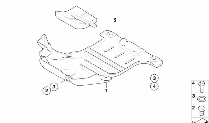 Protección de motor plástico OEM 11117709365 para motos BMW G450X (K16). Original BMW Motorrad.