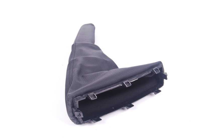 Cubierta de palanca de freno de mano negro OEM 34423424441 para BMW X3 E83 (2003-2010). Original BMW.