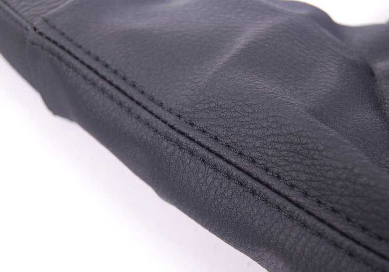 Cubierta de palanca de freno de mano negro OEM 34423424441 para BMW X3 E83 (2003-2010). Original BMW.