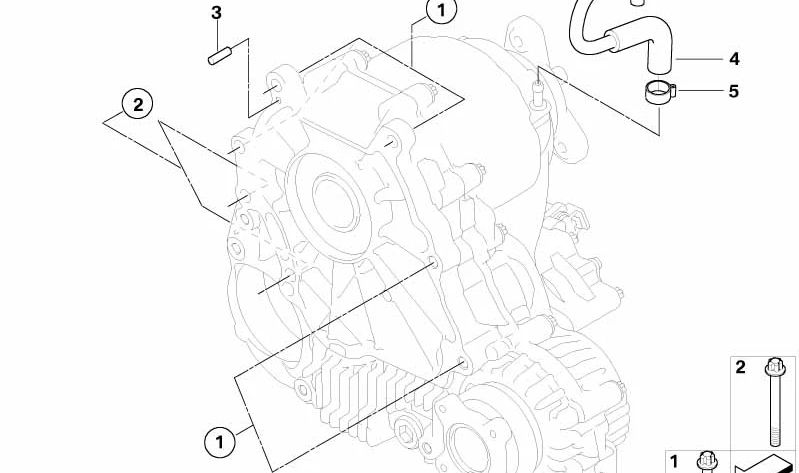 Tubo de ventilación OEM 27107537060 para BMW E90, E91, E92 (320d xDrive, 325i xDrive). Pieza original BMW.