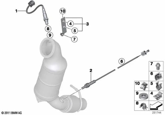 OEM-Befestigungsclip 11787621125 für BMW F20, F21, F30, F31… und mehr. Original BMW.