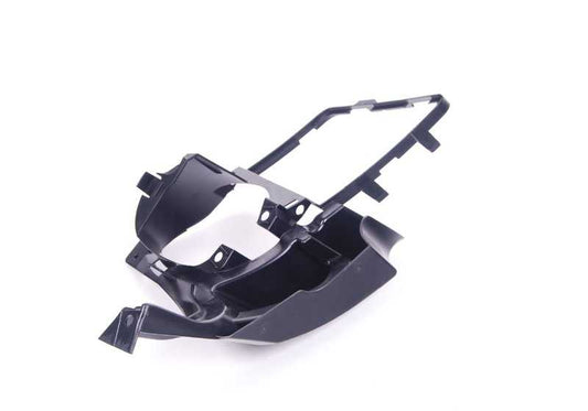 Soporte izquierdo faro antiniebla OEM 51118048773 para BMW E92 y E93 (335i y 335i xDrive). Original BMW.