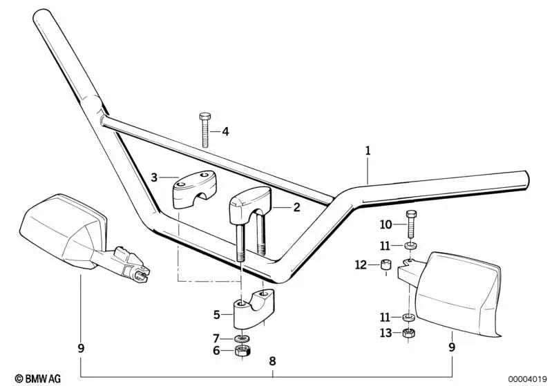 Tornillo hexagonal OEM 07119912470 para BMW 1500-2000CS, R 65 GS, R 80 G/S, R 100 RS... y más. Original BMW.