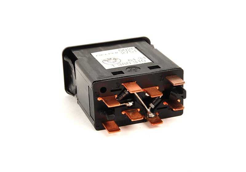 Interruptor aire acondicionado/recirculación OEM 61311380310 para BMW E23, E24, E28, E30. Original BMW.
