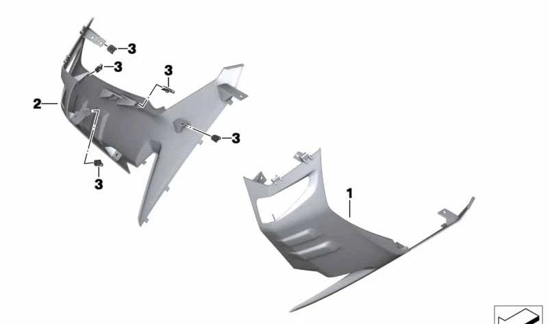 Carcasa lateral izquierda delantera OEM 46637724893 para BMW Motorrad C 600 Sport (CK18). Original BMW Motorrad.