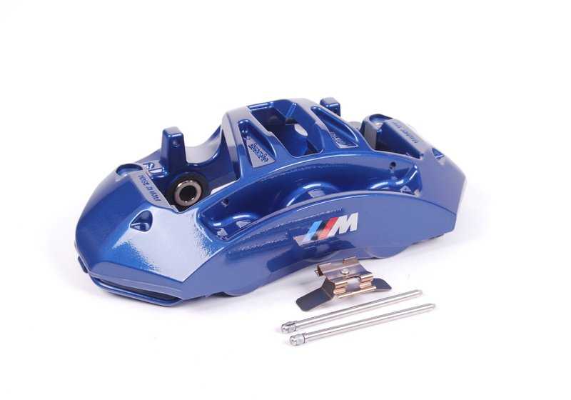 Pinza de freno delantera derecha OEM 34117845748 para BMW F10, F06, F12, F13. Original BMW.