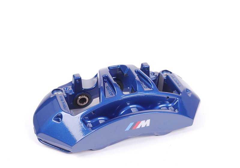 Pinza de freno delantera derecha OEM 34117845748 para BMW F10, F06, F12, F13. Original BMW.