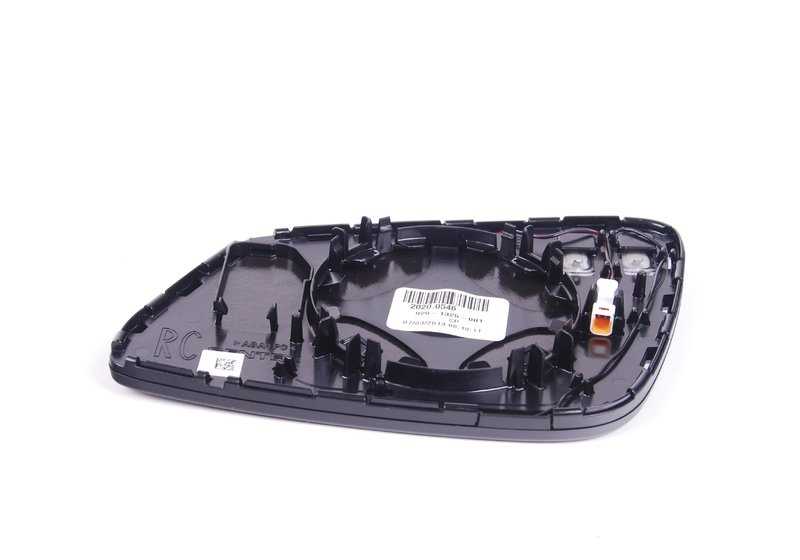 Cristal retrovisor derecho convexo calefactable OEM 51167285010 para BMW F22, F23, F30, F31, F34, F32, F33, F36, E84, i3 (I01). Recambio original BMW.