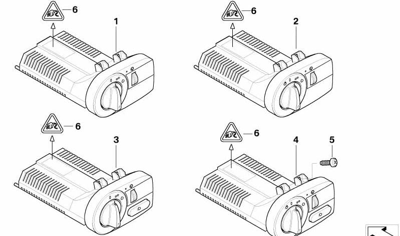 Módulo de luces OEM 61319133053 para BMW E85. Original BMW.