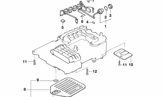 O-ring (O-Ring) OEM 24351219186 for BMW E36 (320i, 325i) and BMW E34 (520i). Compatible with A5S310Z automatic transmission. Original BMW.