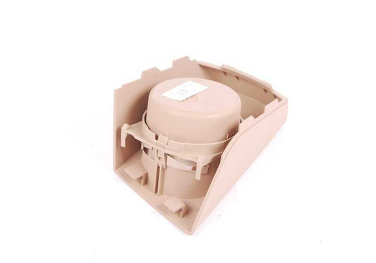 Portavasos central sandbeige OEM 51163404802 para BMW X3 E83, E83N. Original BMW.