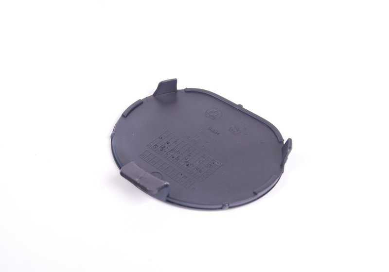 Chapaleta ojete de remolque trasera imprimada OEM 51128046676 para BMW E92 M3, E93 M3. Original BMW.
