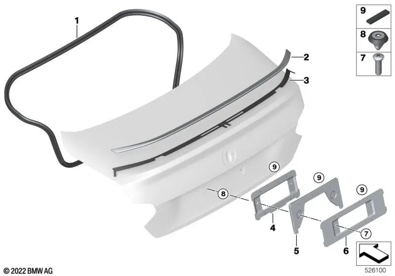 Adhesive Tape Set for BMW 2 Series G42, G87 (OEM 51625A321B3). Original BMW.