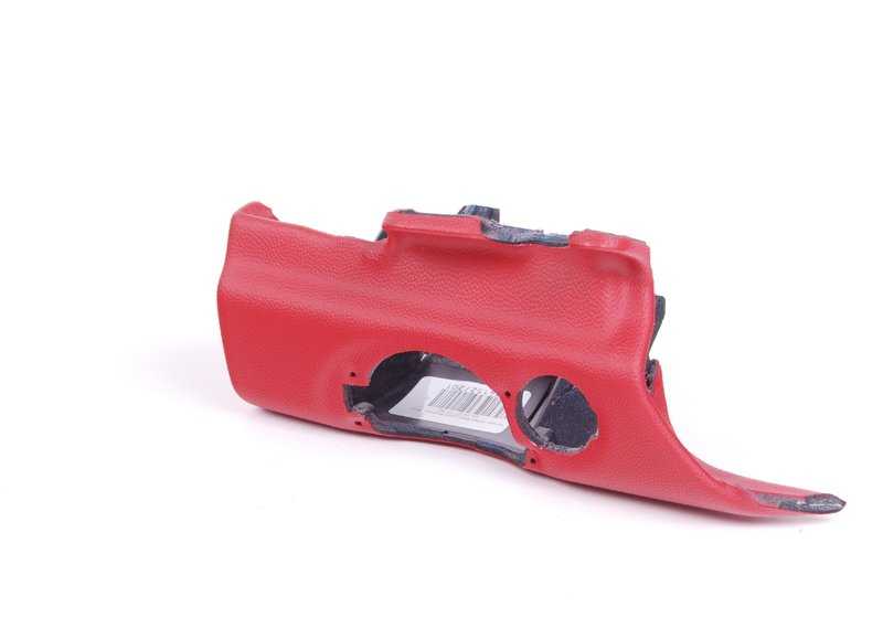 Protección rodillera lado conductor derecha rojo Rooster Red OEM 51452752854 para MINI R55, R56, R57, R58, R59… y más. Original MINI.