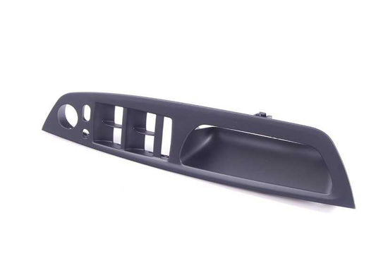 Left shifter center cover for BMW X5 E70, E70N, X6 E71, E72 (OEM 51416975791). Original BMW.