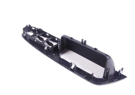 Left shifter center cover for BMW X5 E70, E70N, X6 E71, E72 (OEM 51416975791). Original BMW.