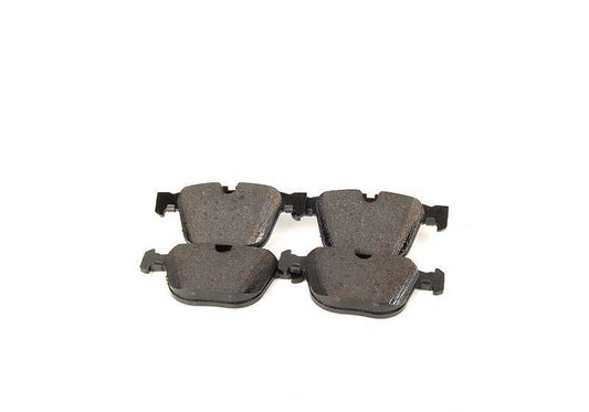 Juego de pastillas de freno traseras OEM 34216768471 para BMW 5' E60, 6' E63, 7' E65, X5 E70, X6 E71... y más. Original BMW.