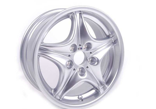 Llanta de aleación original BMW M Roadstar Classic Styling 40 17" para BMW E36, Z3. OEM 36112228050. Diseño deportivo en plata. Compatible con sensores RDC. Original BMW.