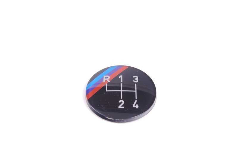 Emblema adhesivo M Technic OEM 25111220953 para BMW E21, E30, E28, E24, E23. Original BMW.