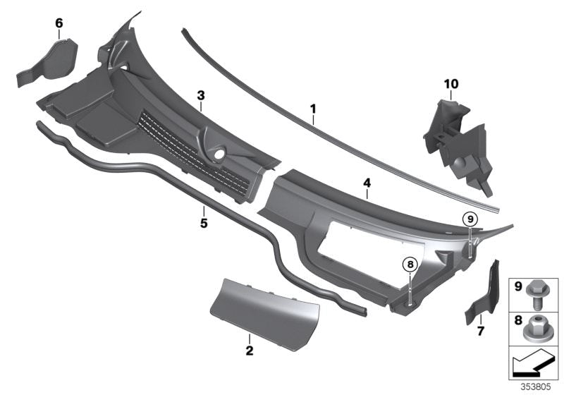 Tapa compartimento batería OEM 51712755034 para MINI R55, R56, R57. Pieza original MINI. Ideal para proteger la batería en tu coche y mantenerla segura.