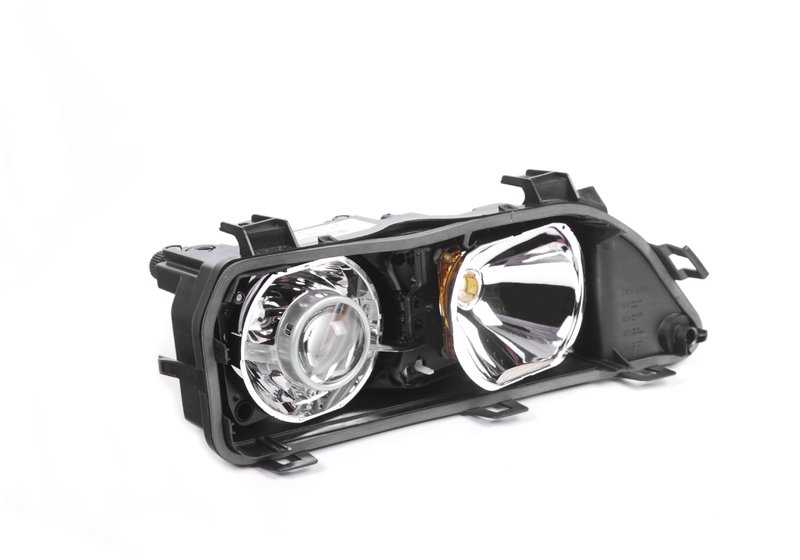 Carcasa de faro delantero derecho con inserto OEM 63128377990 para BMW E39. Original BMW.