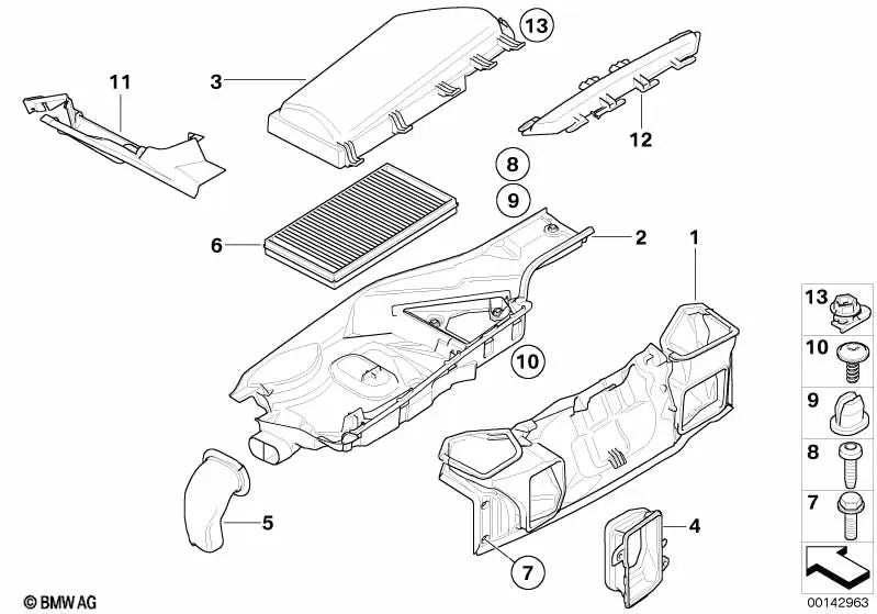 Linker Versiegelungsrahmen für BMW E60, E61, E63, E64 (OEM 64316917825). Original BMW