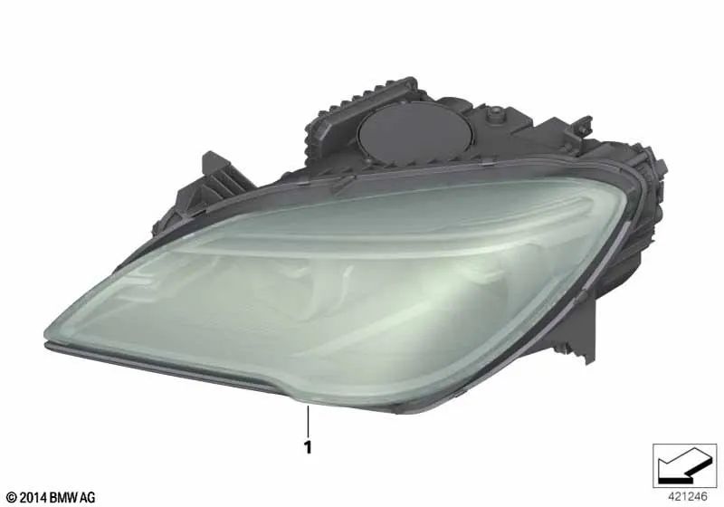 Links LED -Leuchtturm für BMW F06, F12, F13 (OEM 63117394911). Original BMW
