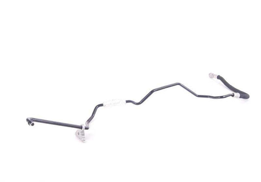 Tubería de retorno del radiador de aceite de la caja de cambios OEM 17227553262 para BMW E60, E61, E63, E64. Original BMW.