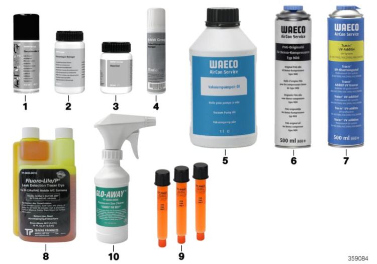 Nettoyant du système de climatisation pour BMW (OEM 83192463439). BMW d'origine