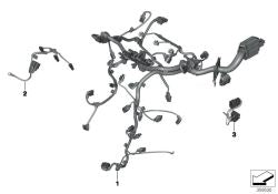 Motor Cable Modulus PRECALUENCING OEM 12518592699 for Mini F55, Clubman F54, Cabrio F57 and BMW X1 F48. Original BMW and Mini.