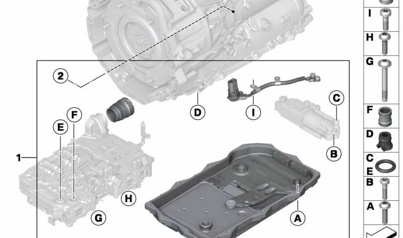 Kit di riparazione Cavi della pompa dell'olio OEM 24348743449 per BMW G20, G21, G23, G30, G31, G32, G11, G12, G01, G02, G05, G06. BMW originale.