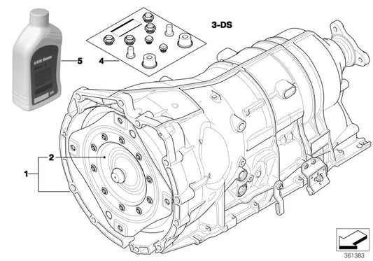 OEM 2440757757 Convertisseur de couple pour BMW E90 et E91 330D (automatique et manuel, avec et sans XDrive). Compatible avec les moteurs M57S. BMW d'origine.