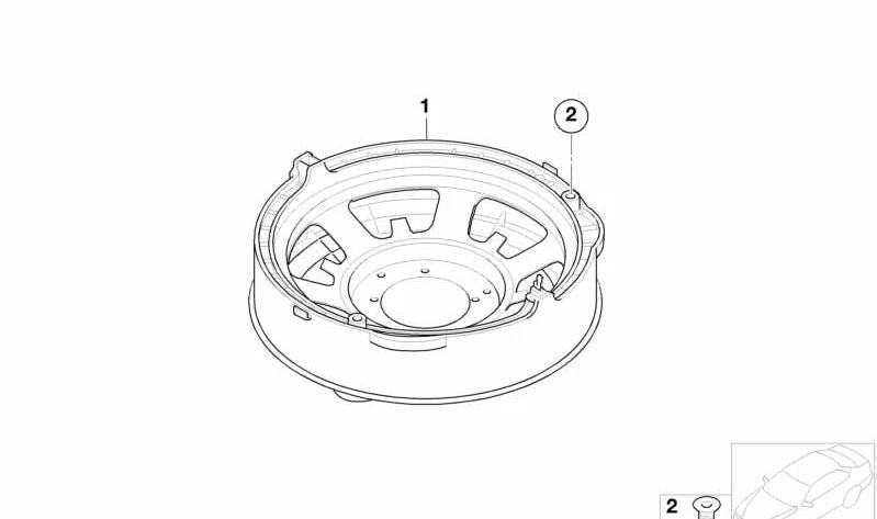 OEM fixing screw 07119900823 for BMW E30, E36, E39. Original BMW.