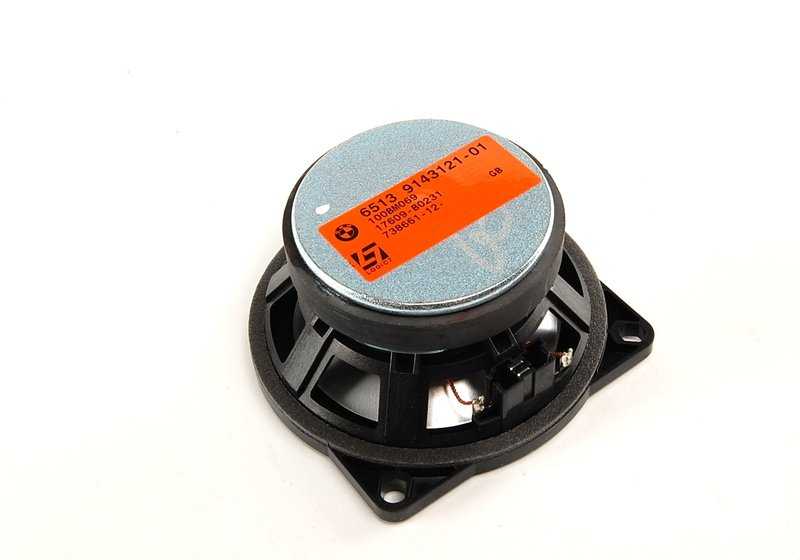Altavoz de medios OEM 65139143121 para BMW E81, E82, E87, E90, E91, E92, E93, E60, E61, E63, E64, E84. Original BMW.