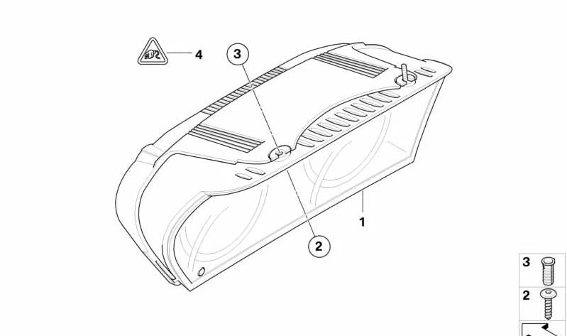 Cuadro de instrumentos sin codificar OEM 62117842180 para BMW E60, E61, E63 y E64. Velocímetro en KM/H. Recambio original BMW.