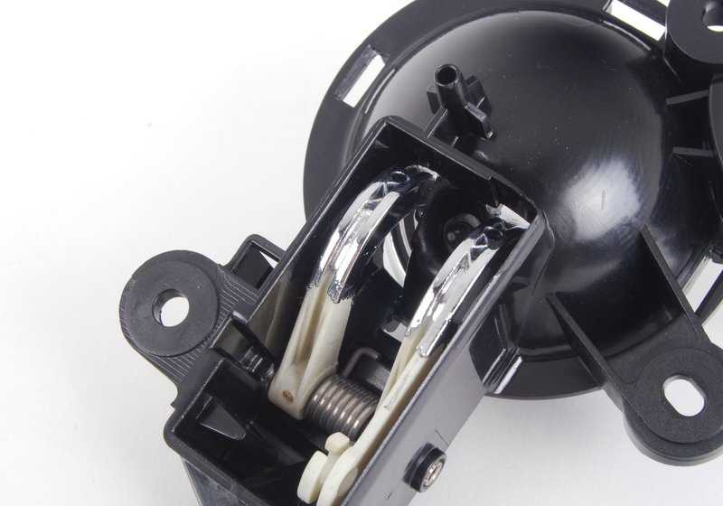 Maneta abrepuerta interior izquierda cromada OEM 51417115341 para MINI R50, R53, Cabrio R52. Original MINI.