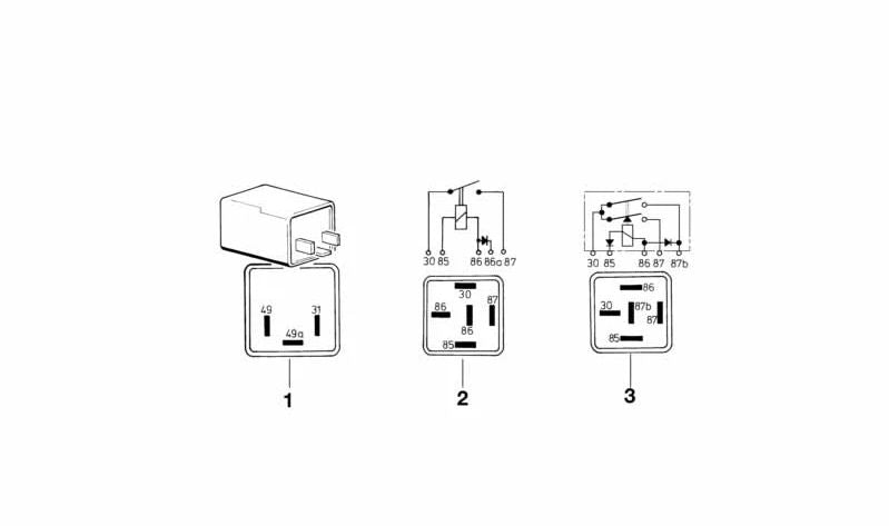 Interruptor de luces de emergencia OEM 61364257342 para BMW (Modelos compatibles: E46, E39, E53, X5). Original BMW