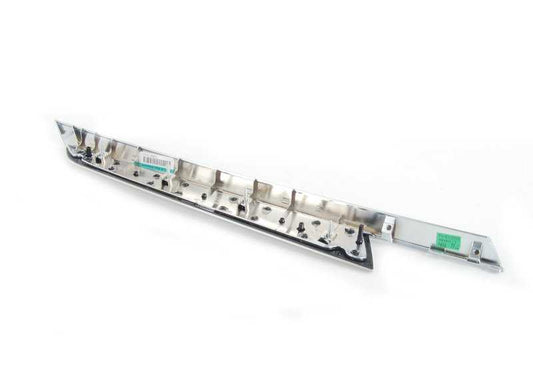 Moldura embellecedora aluminio puerta delantera izquierda OEM 51417137139 para BMW X5 E70, E70 LCI. Original BMW.