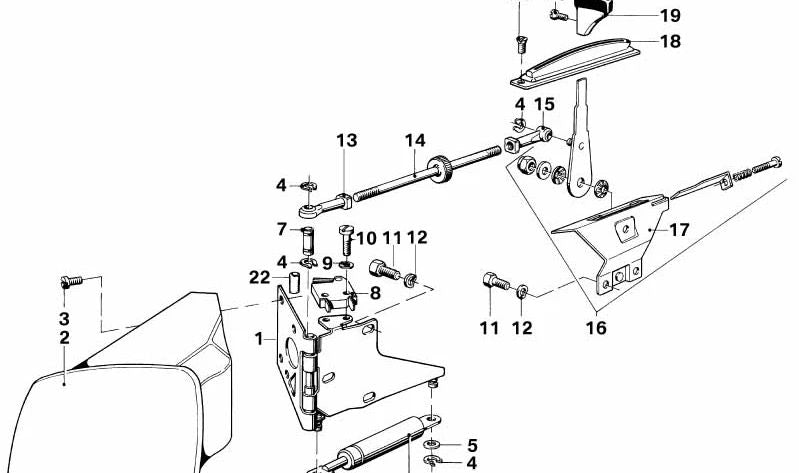MANET OEM di apertura 63171241498 per BMW E36, E34, E32. BMW originale.