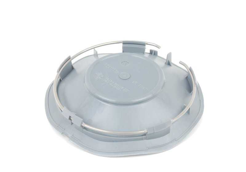 Tapa de buje OEM 36136763117 para BMW E63, E63N, E64, E64N. Diámetro 155,3 mm. Compatible con llanta de aleación estilo elipsoide 121360730. Original BMW.