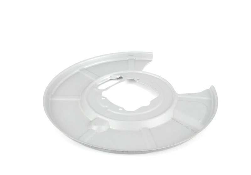 Protector guardapolvo freno trasero izquierdo OEM 34216754629 para BMW E60, E63, E64, E65, E66. Compatible con sistemas de freno trasero. Recambio original BMW.
