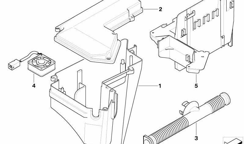 Tapa de caja electrónica OEM 12901437096 para BMW E36 y Z3. Original BMW.