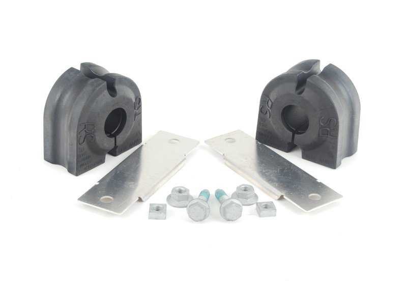 Kit reparación goma estabilizador OEM 31352347939 para BMW Serie 5 E60, E60 LCI, E61, E61 LCI. Original BMW.